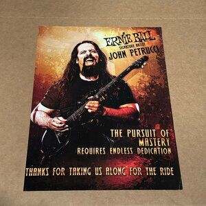 John Petrucci of Dream Theater - Ernie Ball - 2011 Print Advertisement